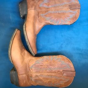 Leather cowboy boots